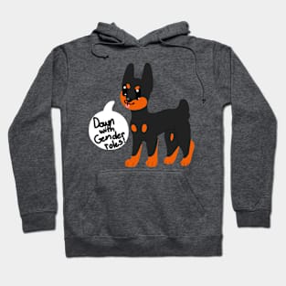 Down with Gender roles! Doberman Hoodie